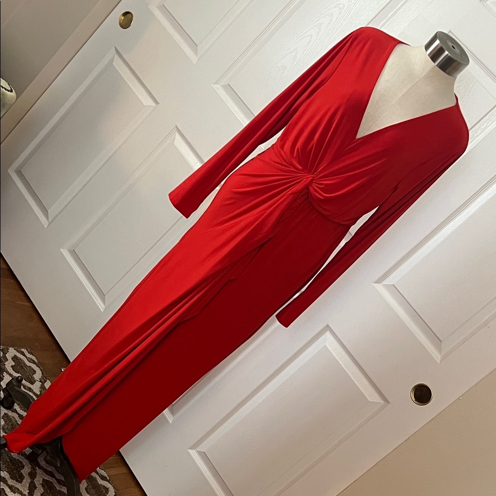 Thalia Sodi Red Long Sleeve Dress